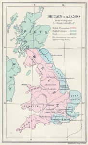 Map of celtic UK