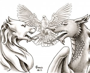 peace between England and Wales illustration