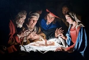 Nativity adoration of the shepherds