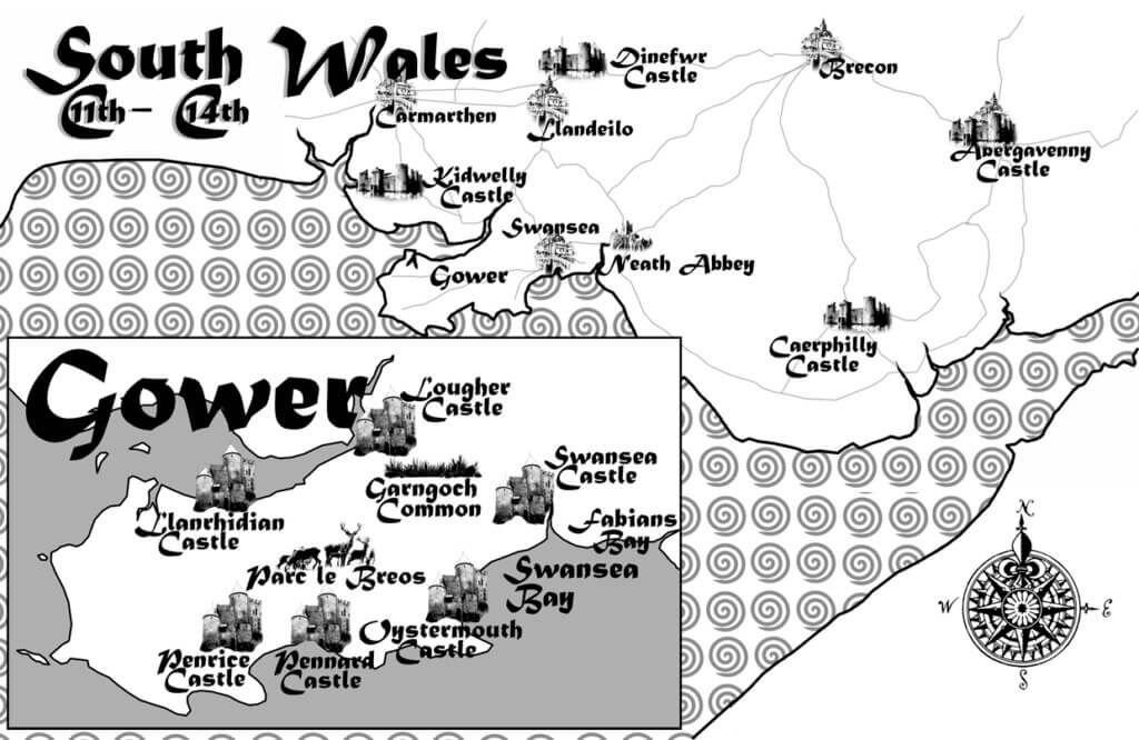 Map for Medieval Gower Stories