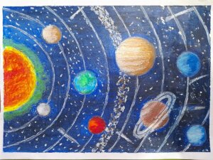 Solar system drawing